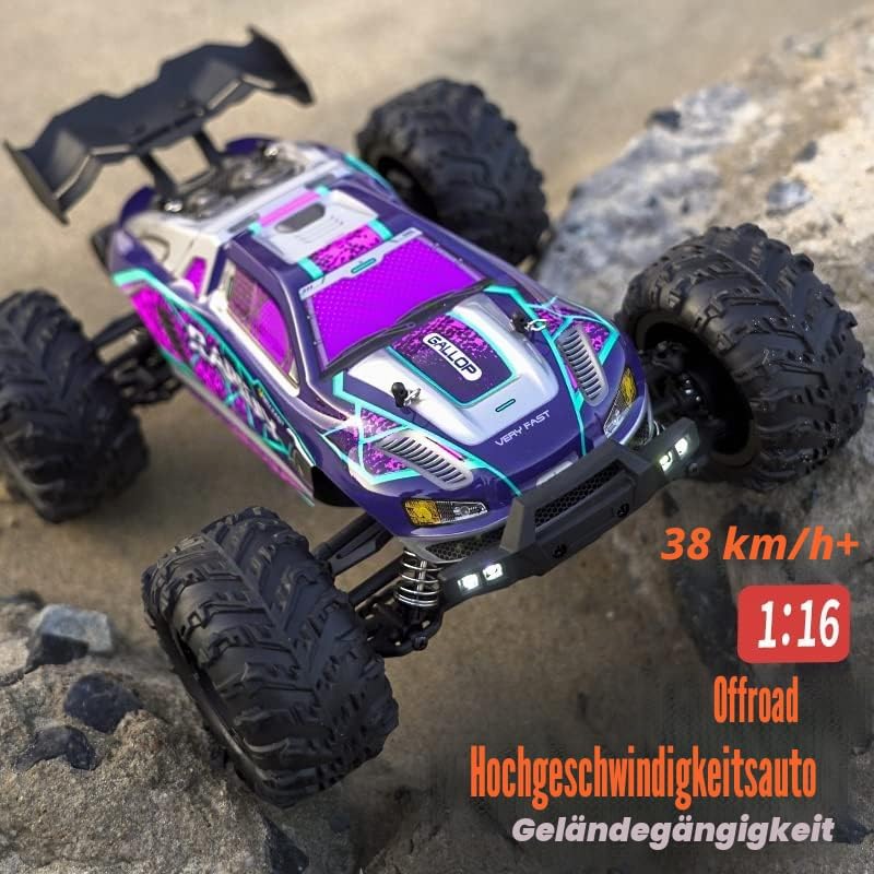 X-Verse 1:16 Ferngesteuertes Auto, 50KM/H Kohlebürste Motor RC Hohe Geschwindigkeit Offroad Drift Re
