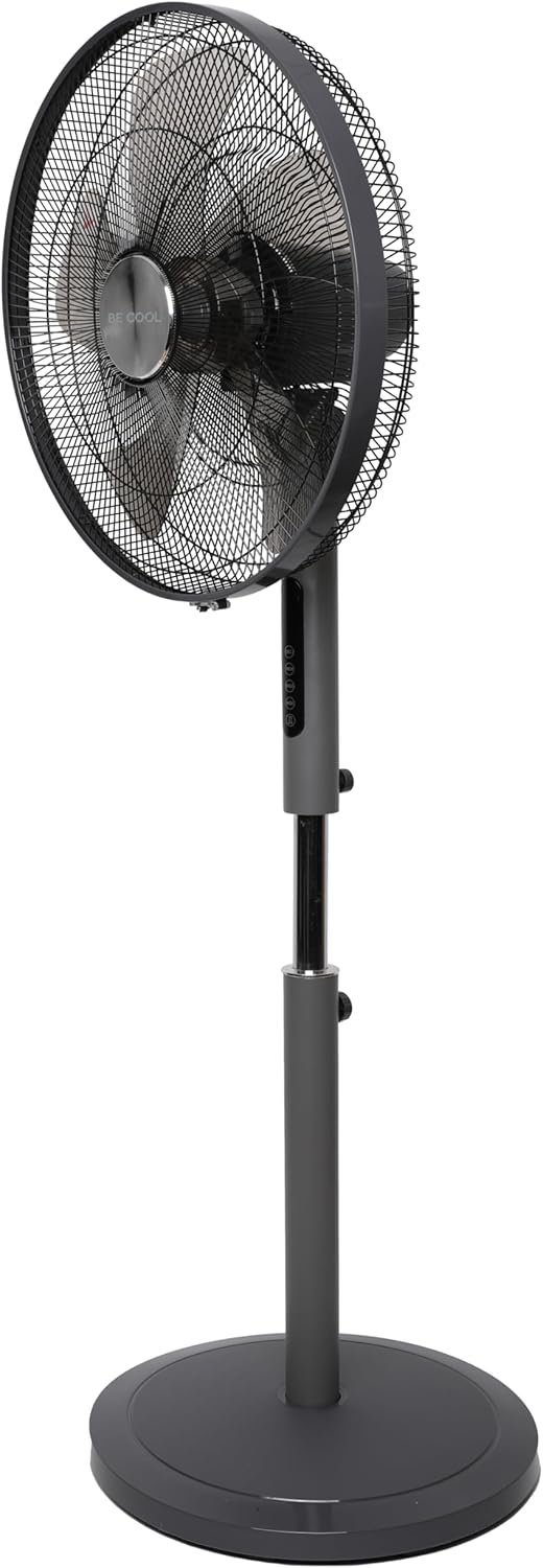 Be Cool Standventilator BC18ST2505 mit Fernbedienung | 3 Geschwindigkeitsstufen | Timer | Oszillatio