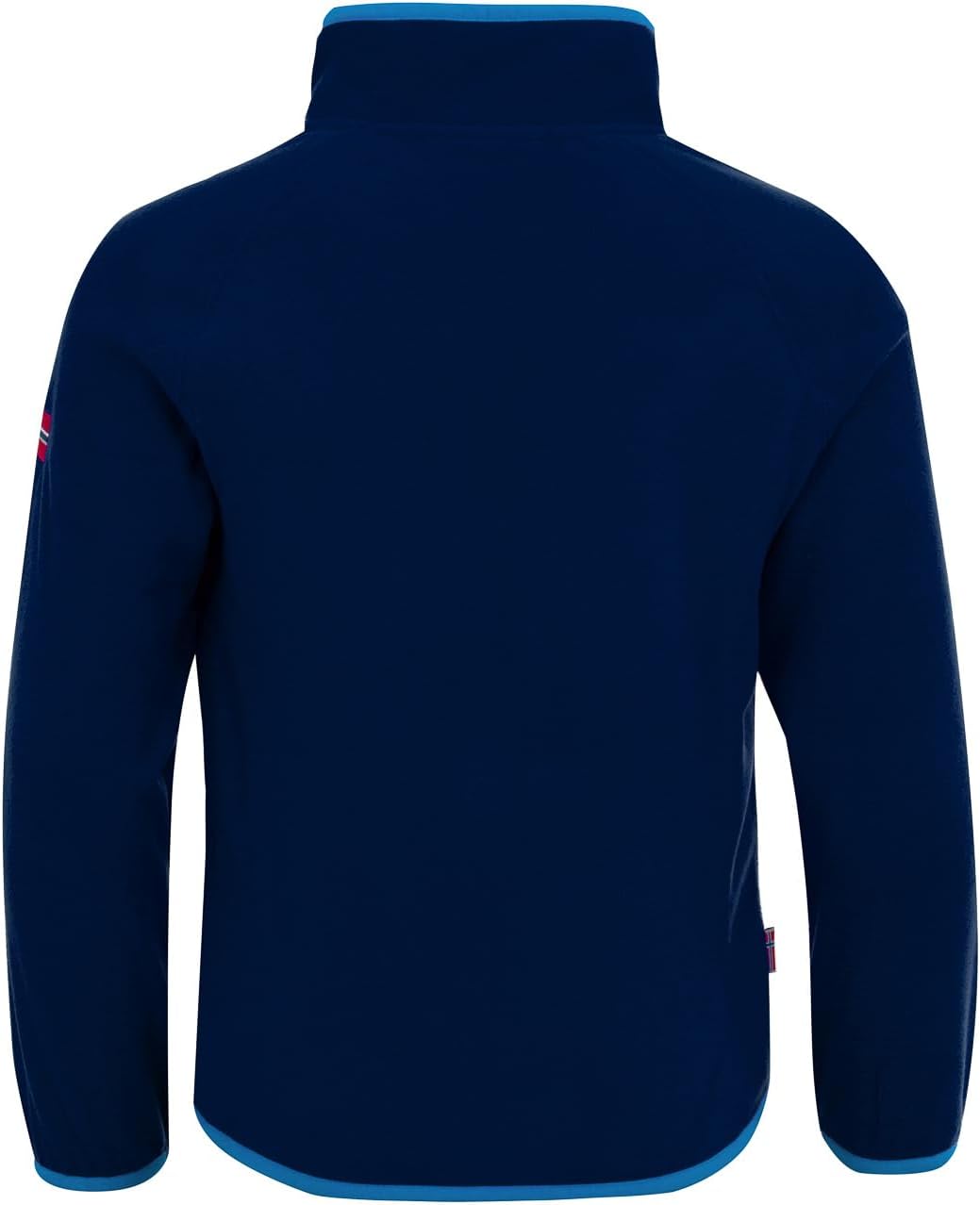 Trollkids Kinder Fleece-Pullover Nordland mit Reissverschluss 92 Marineblau / Hellblau, 92 Marinebla