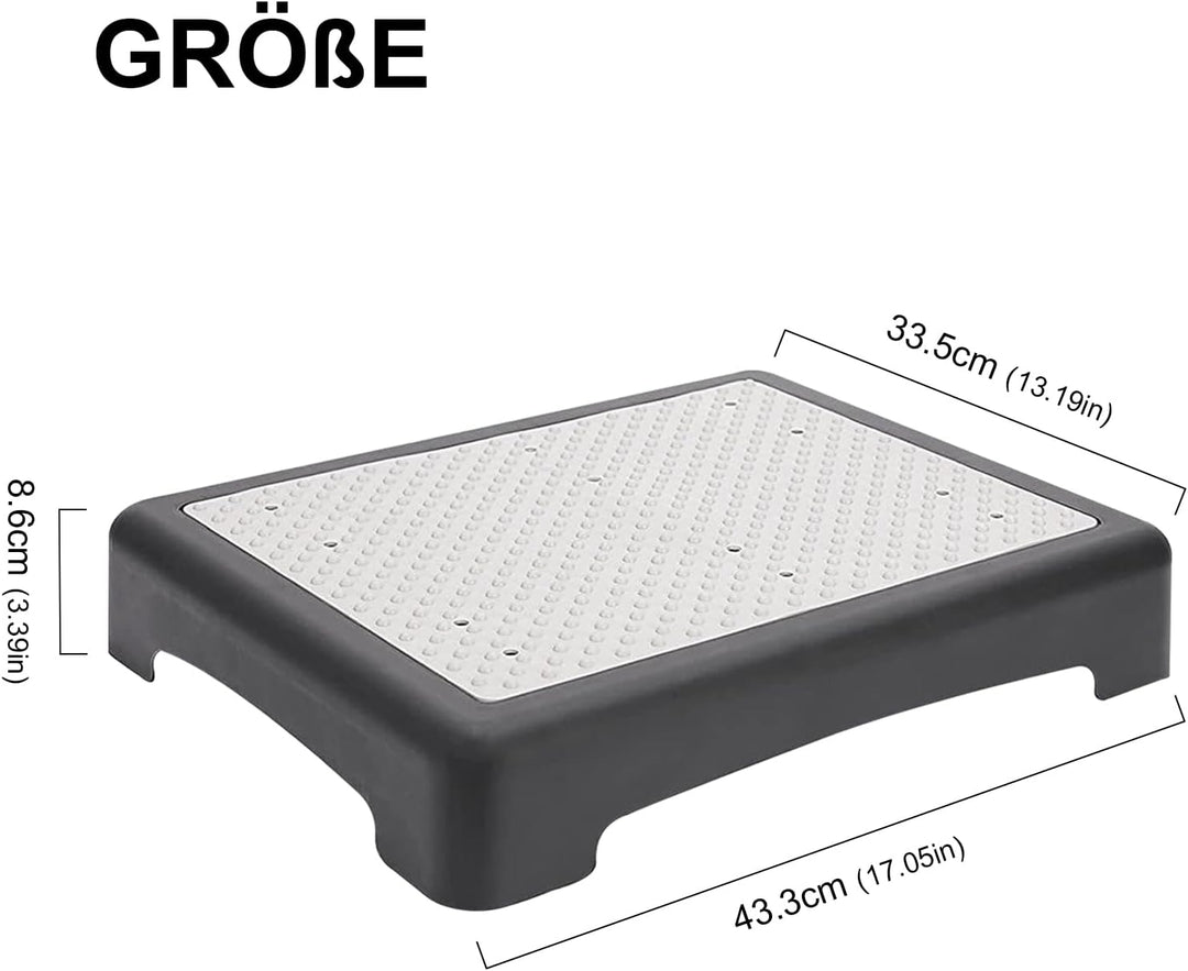 rutschfest Halbstufe Einstiegshilfe Tritthocker Kunststoff Mobility Step Ergonomischer Büro Fusshock