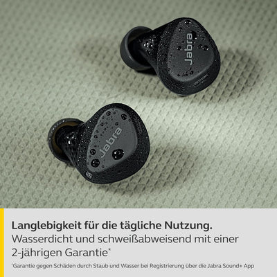 Jabra Elite 4 Active In Ear Bluetooth Earbuds - True Wireless Kopfhörer mit sicherem Sitz, 4 eingeba