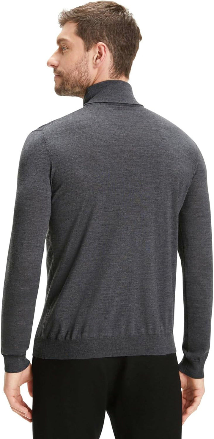 FALKE Herren Basic Roll Neck Rollkragen Pullover elegant klassisch für Business und Freizeit mit Rol