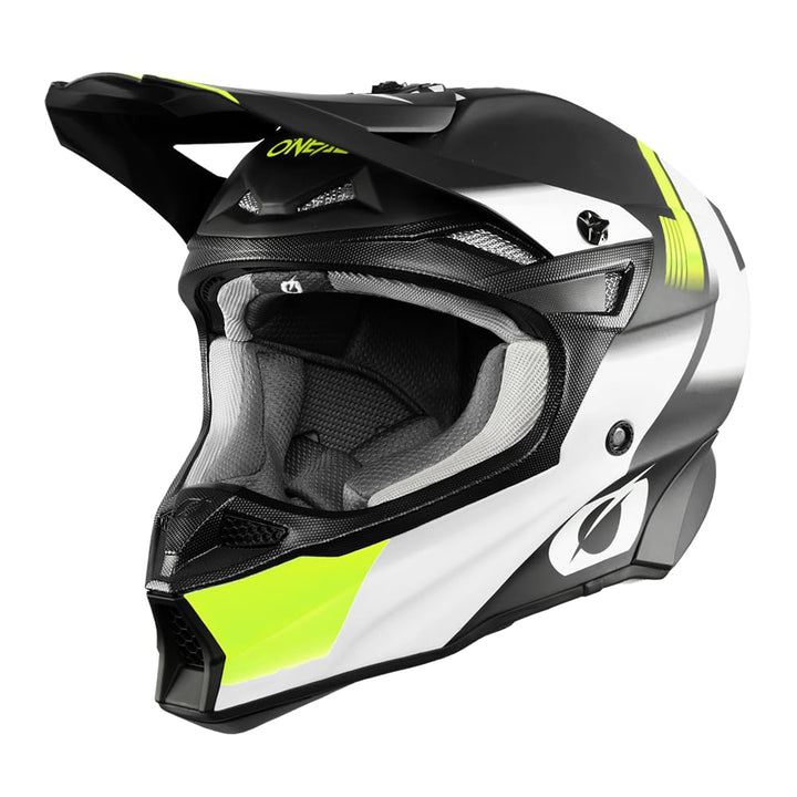 O'NEAL 10SRS Hyperlite Helm, Black/Neon Yellow