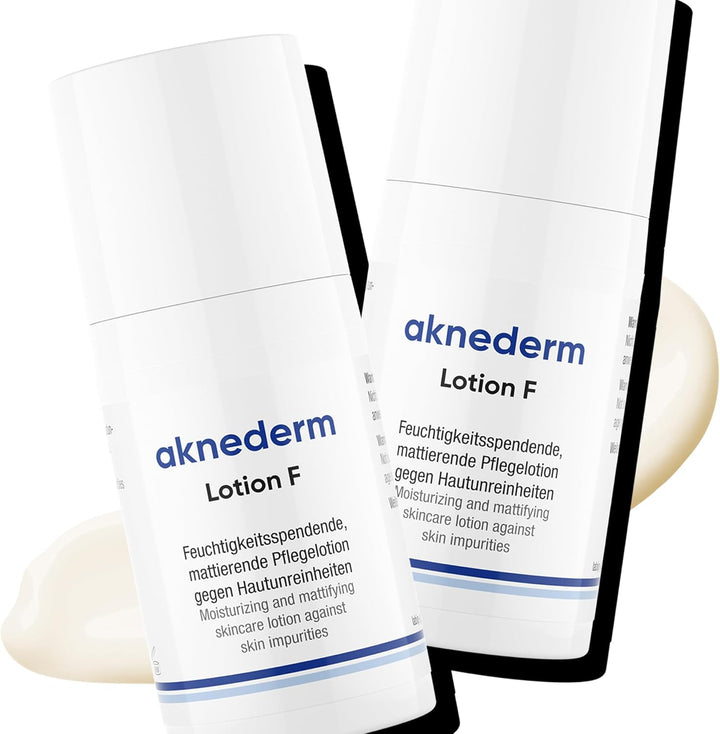 Aknederm Lotion F Pflegelotion gegen Hautunreinheiten, 60 ml Lotion 30 ml (2er Pack), 30 ml (2er Pac