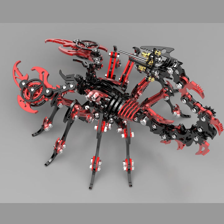 Bunte 3D Skorpion Metall Puzzles für Erwachsene, 3D Metall Modellbausatz, DIY Bauspielzeug 3D Fuchs