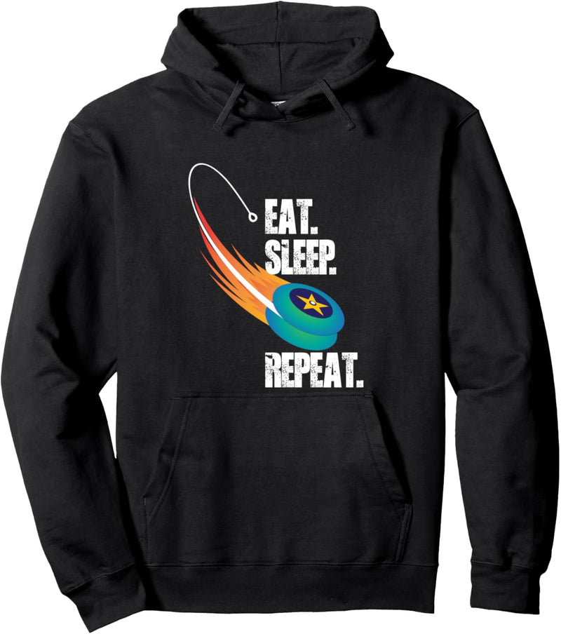 Eat Sleep Yo-Yo Repeat Lustiges Geschenk Jo-Jo Spieler-in Pullover Hoodie