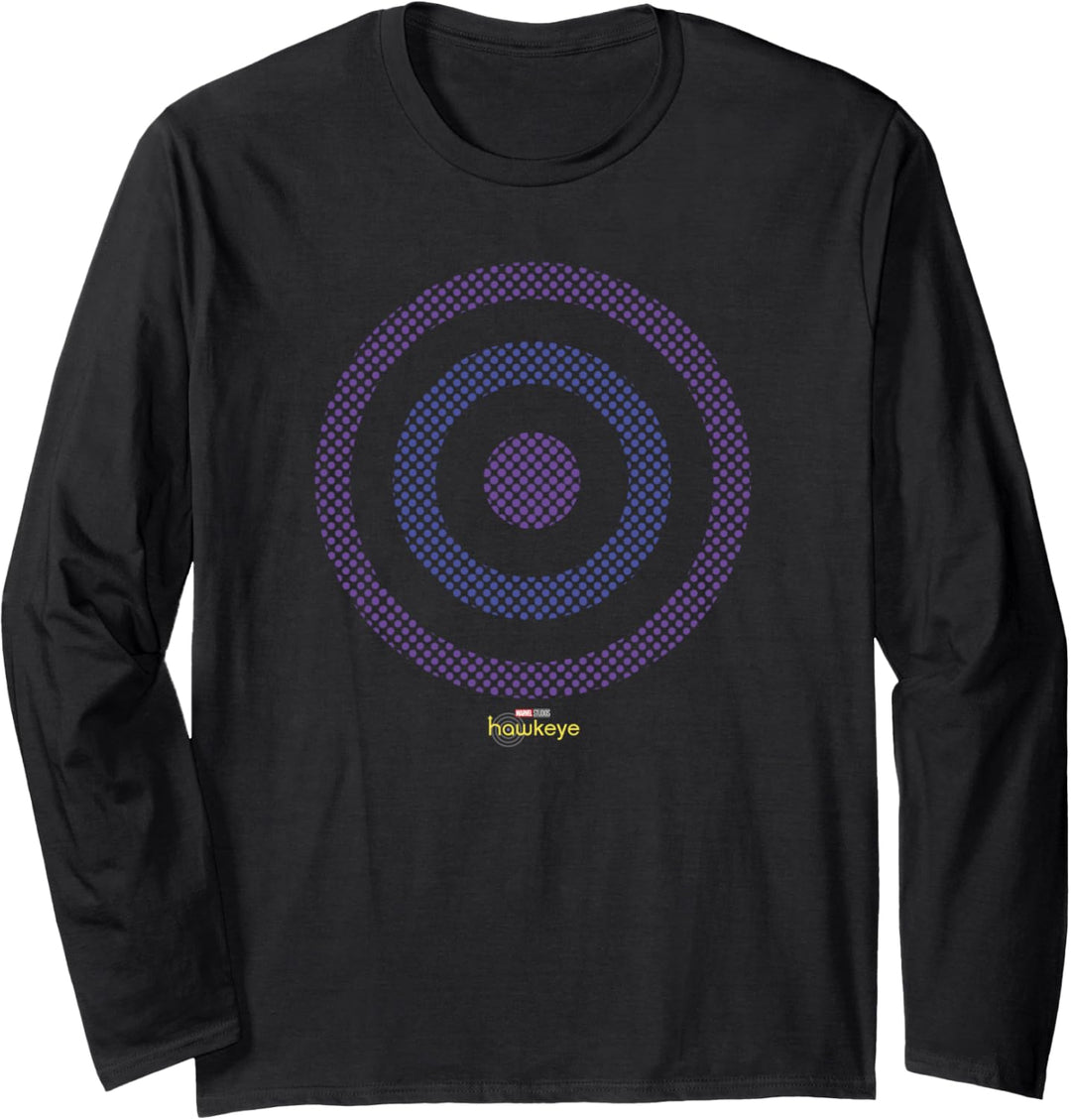 Marvel Hawkeye Two Tone Bullseye Logo Langarmshirt
