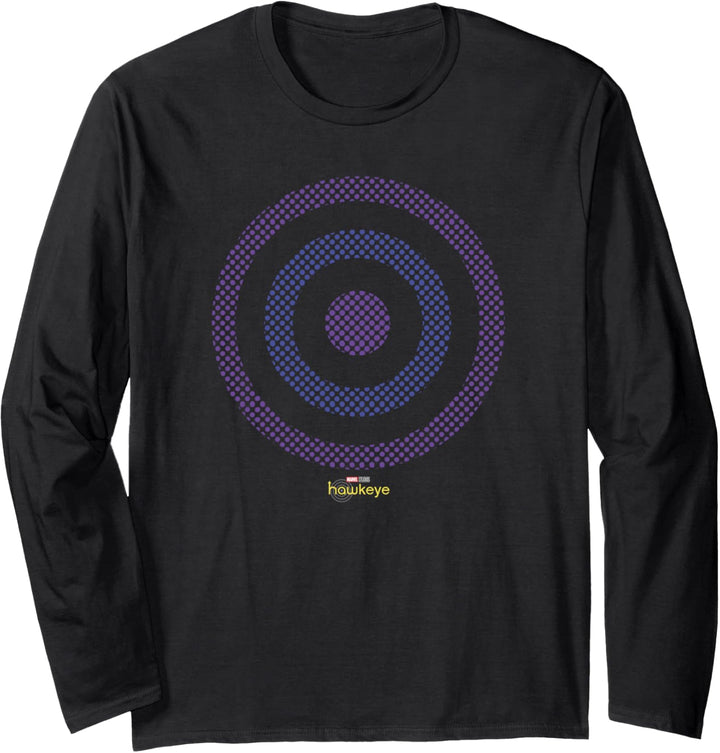 Marvel Hawkeye Two Tone Bullseye Logo Langarmshirt