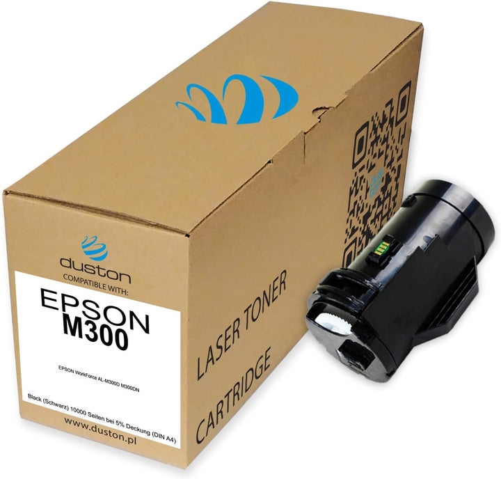 duston 2X M300, S050691 Schwarz Toner kompatibel zu Epson ALM300D M300DN