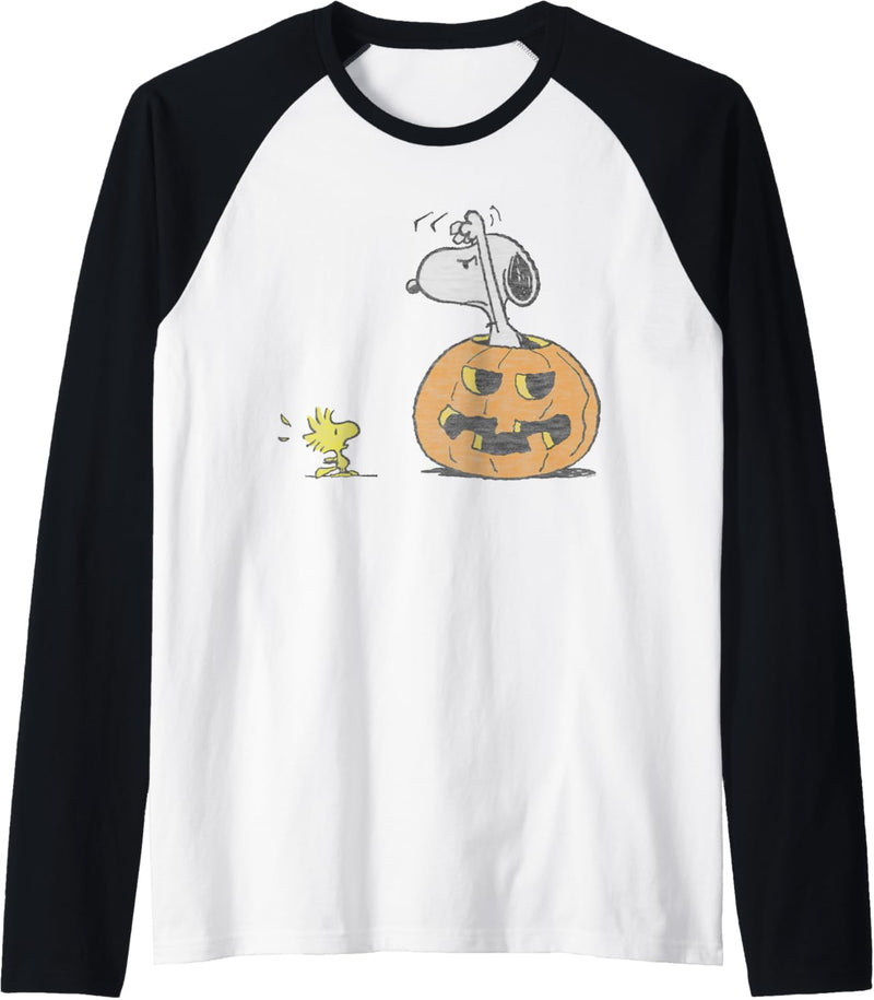 Peanuts Halloween Snoopy Woodstock Raglan