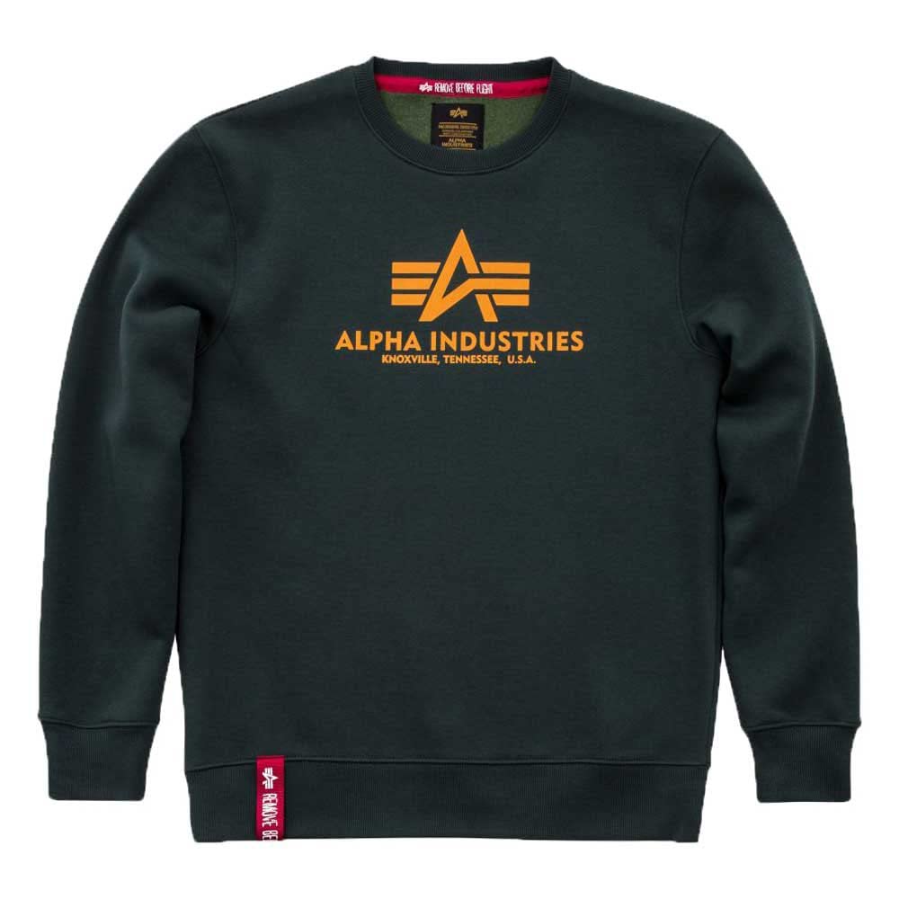 ALPHA INDUSTRIES Herren Basic Sweater Sweatshirt für Herren Sweatshirt (1er Pack) L Dark Petrol, L D
