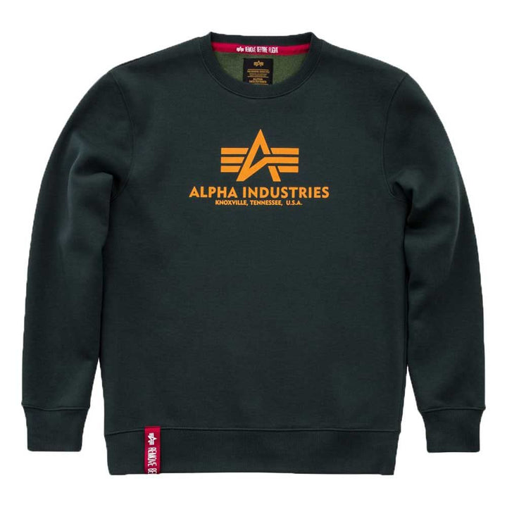 ALPHA INDUSTRIES Herren Basic Sweater Sweatshirt für Herren Sweatshirt (1er Pack) L Dark Petrol, L D