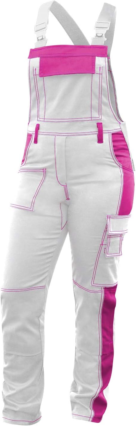 strongAnt Latzhose Damen stretch Arbeitshose für Frauen mit Kniepolstertaschen Baumwolle Cargo Hose