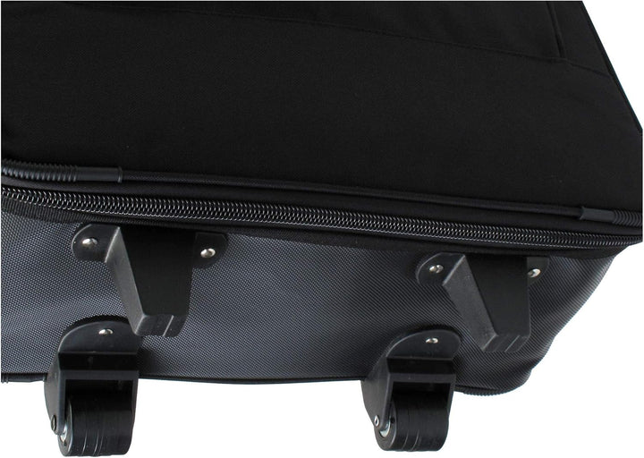 Classic Cantabile Keyboardtasche mit Rollen 140 cm schwarz (robuster Gigbag, Innenmasse, 140 x 46 x