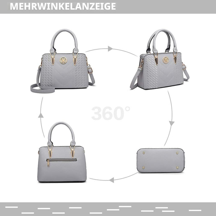 Miss Lulu Handtasche Damen,Exquisitem Handtasche Damen Mittelgross,Lychee Muster Tasche Damen,Hochwe
