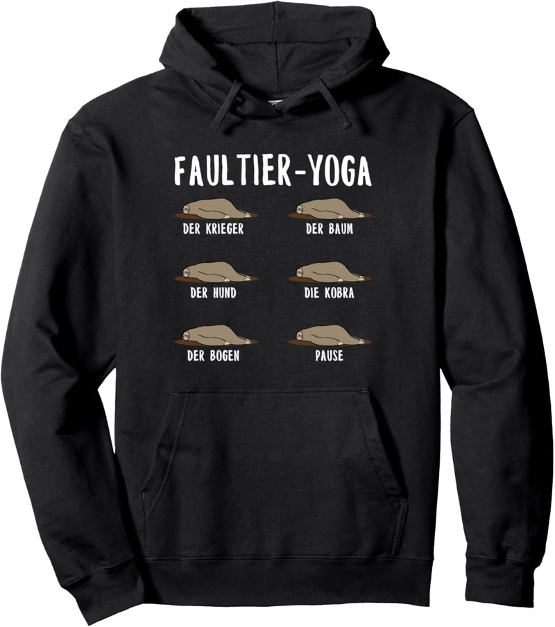 Faultier Yoga Fitness Inhale Exhale Savasana Sport Pullover Hoodie