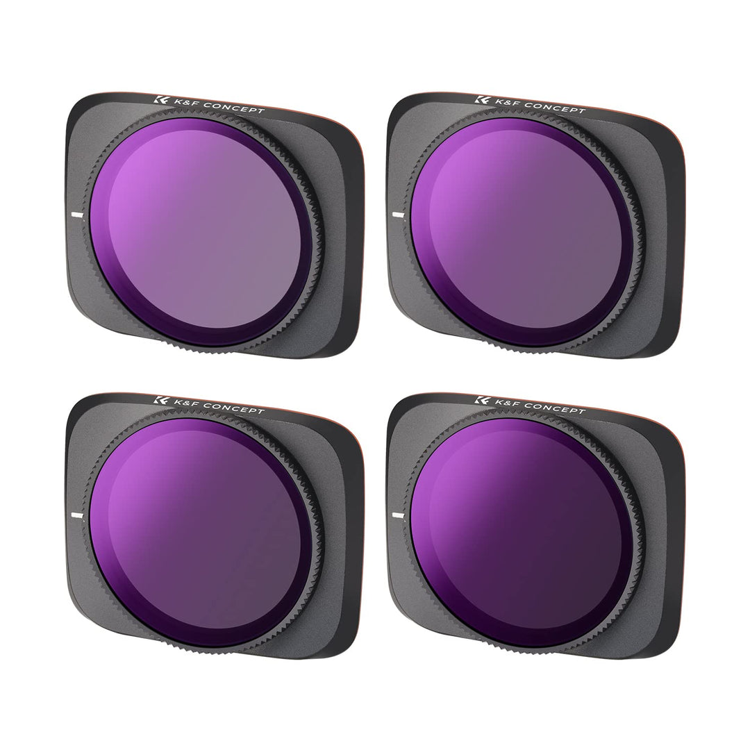 K&F Concept Bright Day - 4 Pack ND/PL Filtersets(ND8/PL,ND16/PL,ND32/PL,ND64/PL) Kompatibel mit Air