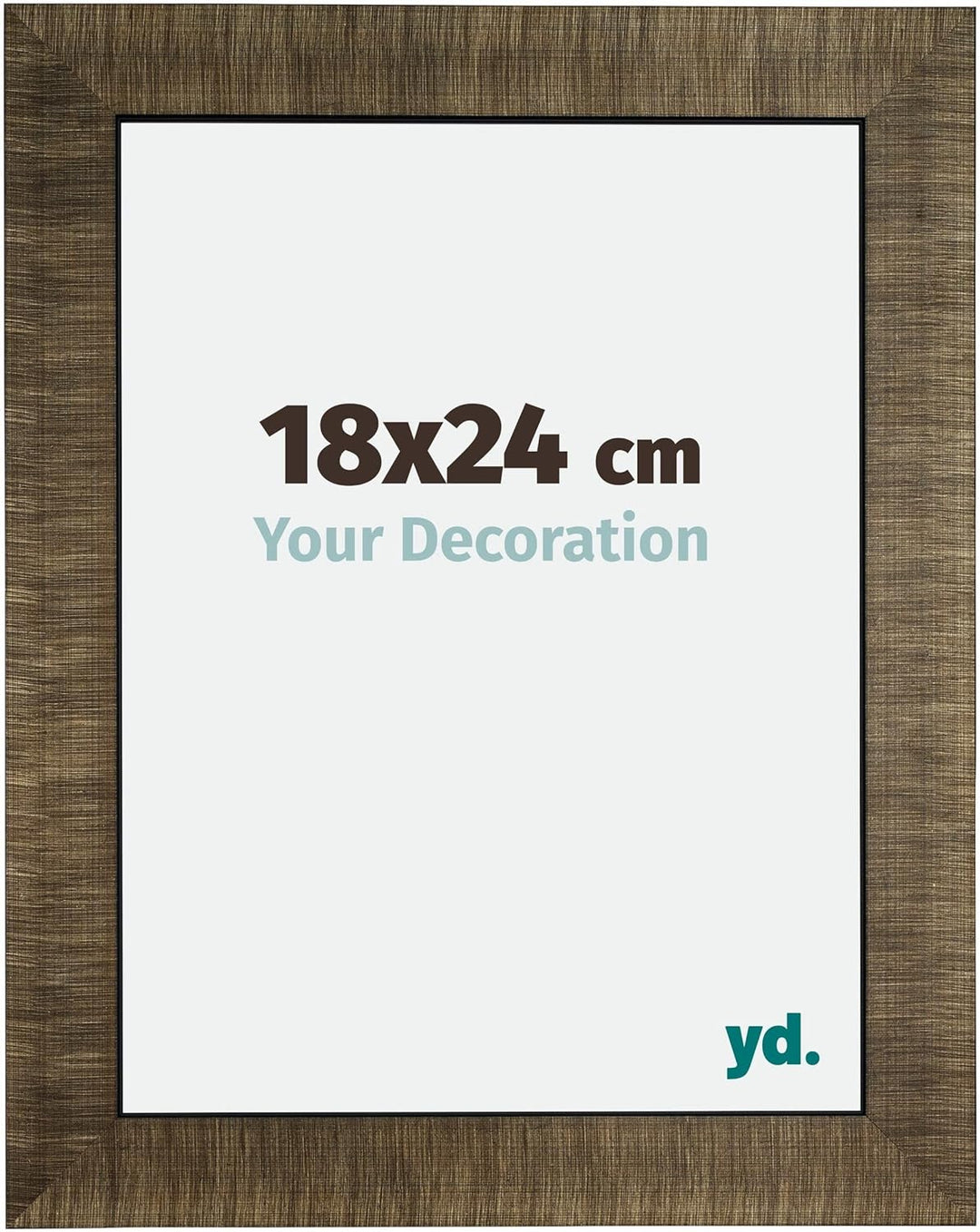 yd. Your Decoration - Bilderrahmen 18x24 cm - Bilderrahmen aus Holz mit Acrylglas - Antireflex - Aus