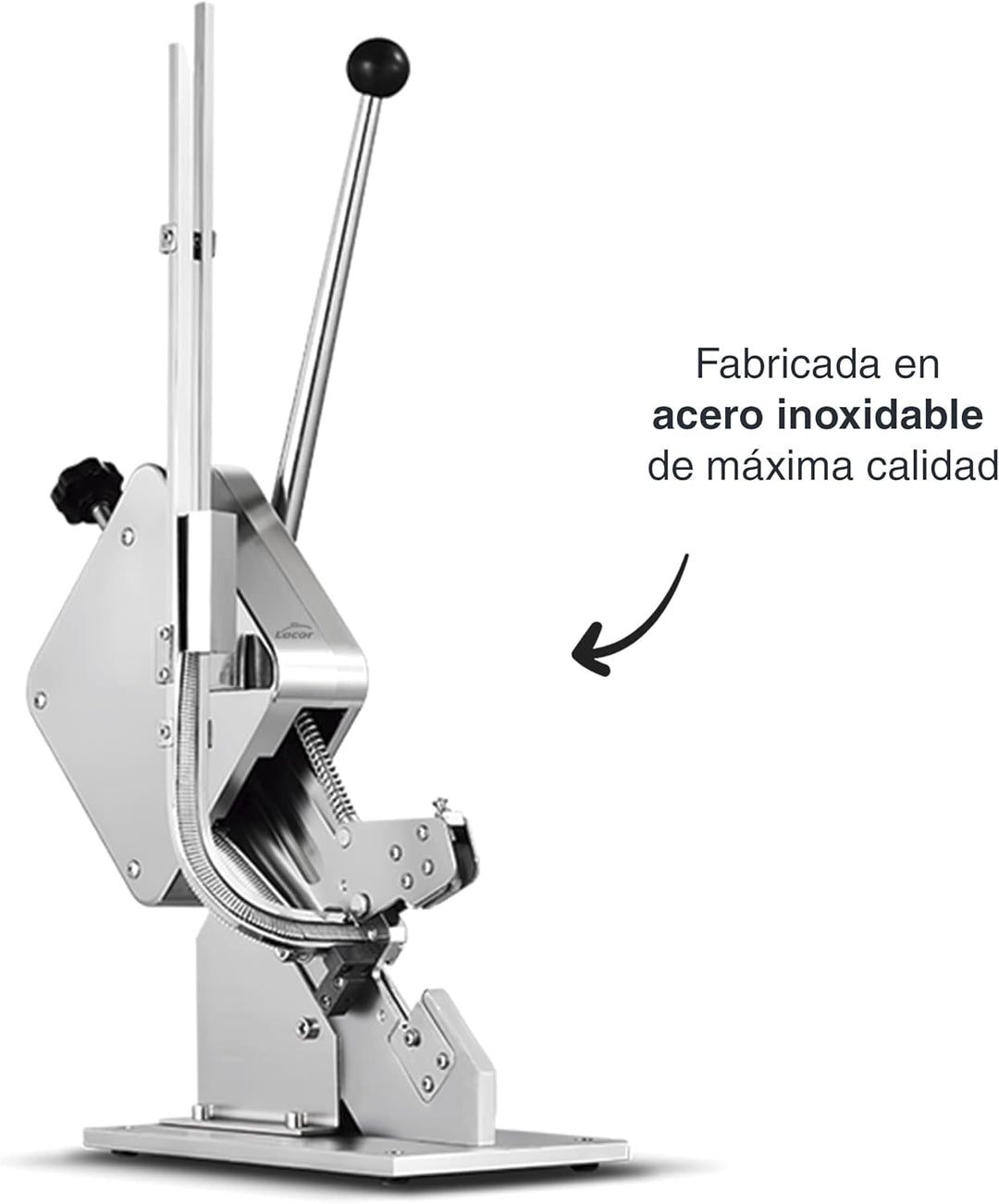 Lacor - 61200 - Clipmaschine für Lebensmittel, Wurstschneider, Heftgerät für Wurst, Edelstahl, Kapaz