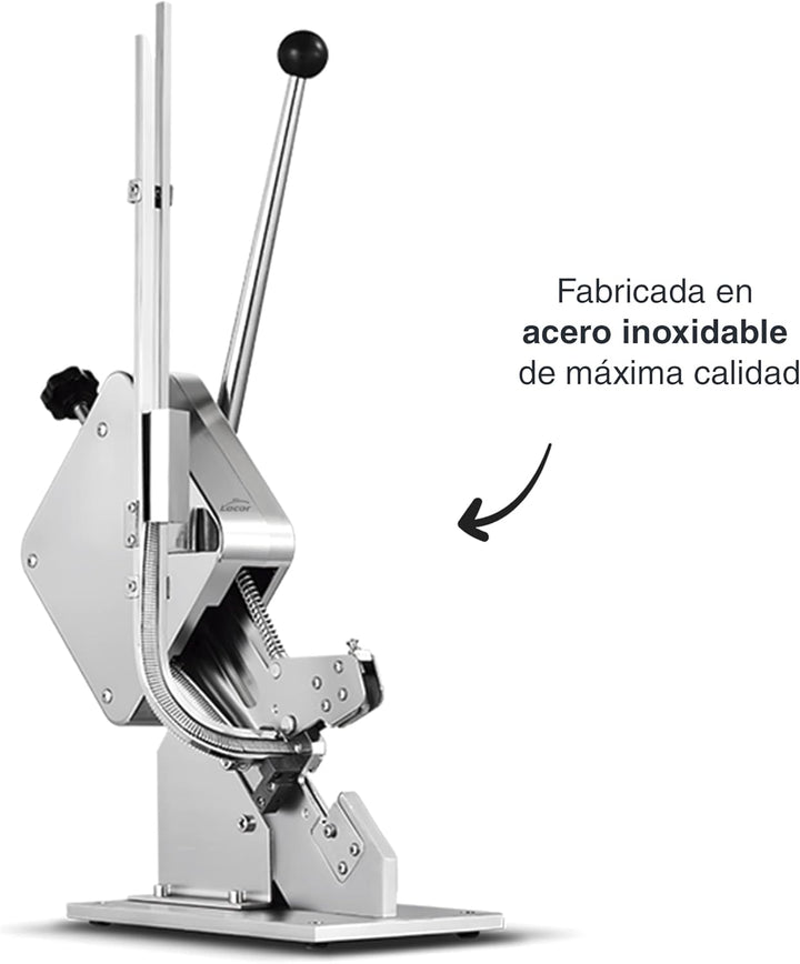 Lacor - 61200 - Clipmaschine für Lebensmittel, Wurstschneider, Heftgerät für Wurst, Edelstahl, Kapaz