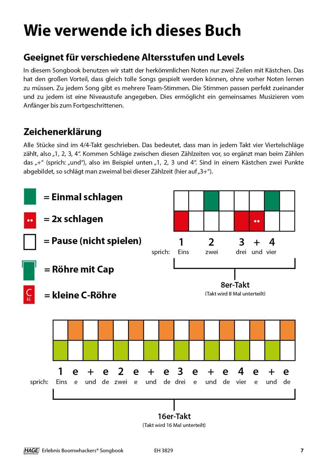 Erlebnis Boomwhackers® Songbook: 10 moderne Songs in verschiedenen Stilrichtungen. Ohne Vorkenntniss