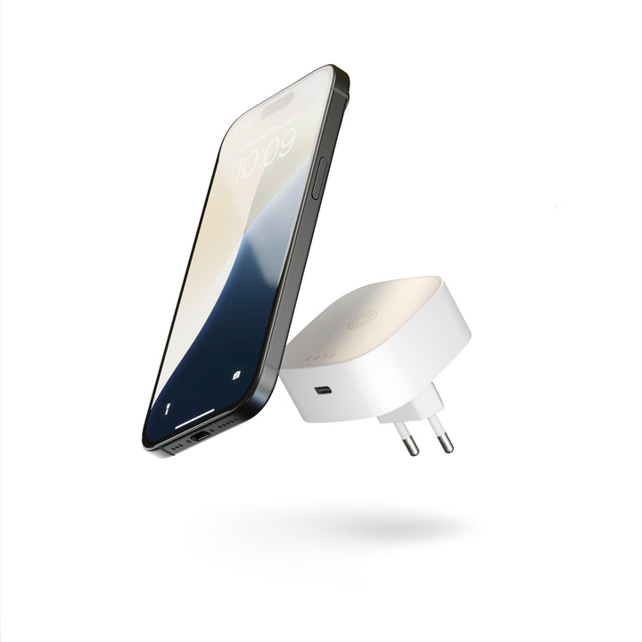Zens Wireless Charging EU Power Adapter, kabelloses MagSafe und Qi-Ladegerät (15 W) für iPhone Air,