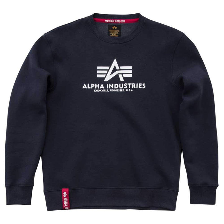 ALPHA INDUSTRIES Herren Basic Sweater Sweatshirt für Herren Sweatshirt (1er Pack) 3XL Navy, 3XL Navy