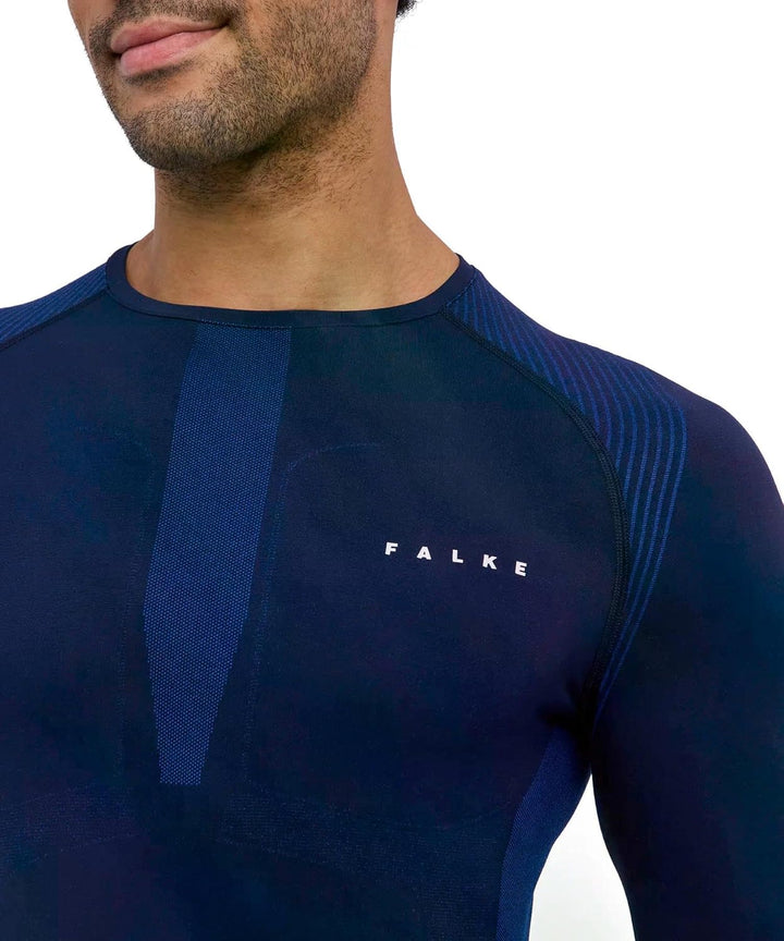 FALKE Herren Warm Round Neck Funktionsshirt Langarm für milde bis kalte Temperaturen warme Funktions