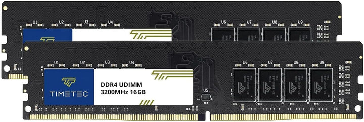 Timetec Premium 32GB KIT(2x16GB) DDR4 3200 MHz PC4-25600 CL16 1,35 V Nicht-ECC ungepuffert Entwickel