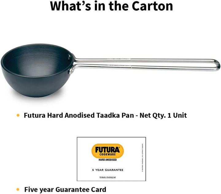 HAWKINS Futura Eloxierte Heizpfanne, 1 Tasse, schwarz 1 CUP, 1 CUP