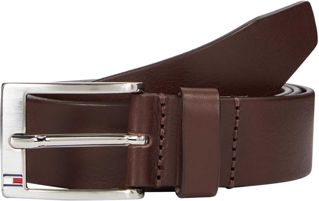Tommy Hilfiger Herren Gürtel New Aly Belt Ledergürtel 80 Braun (Testa Di Moro), 80 Braun (Testa Di M