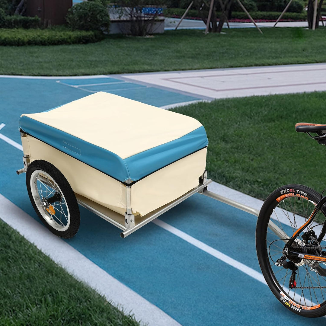 Fahrrad-Lastenanhänger, zusammenklappbarer Fahrradanhänger, multifunktionaler Lastenanhänger aus Alu