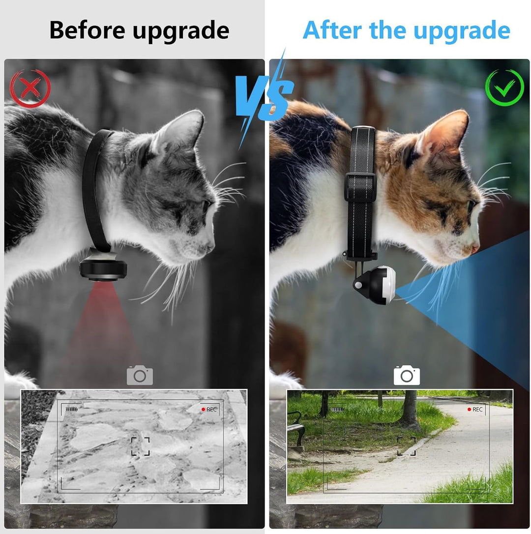 HD 1080P Katzenhalsband mit Videoaufnahme, kabellose Mini-Sportkamera, kleine Action-Kameras, Körper