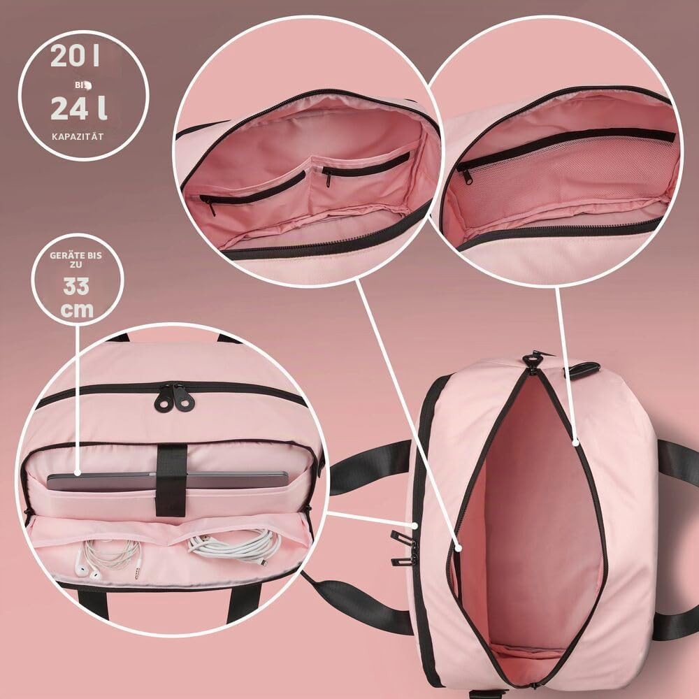 Cabin Max Handgepäck Rucksack Reiserucksack Ryanair Handgepäck 40x30x20 24L 24L-40x30x20cm Marshmall