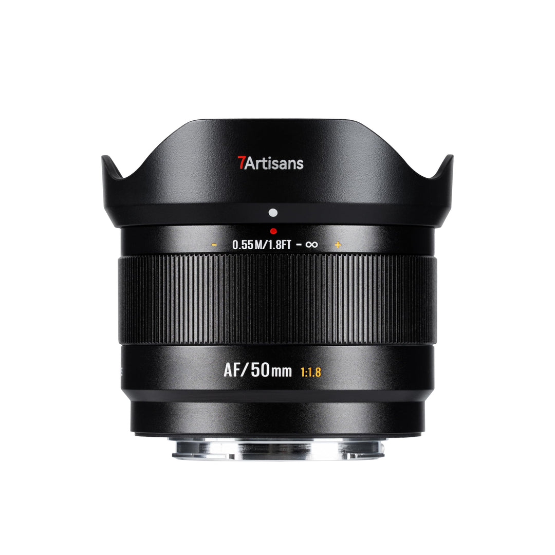 7artisans AF 50mm F1,8 APS-C FX-Objektiv, 180g, grosse Blende, Autofokusobjektiv mit Gesichts-/Augen