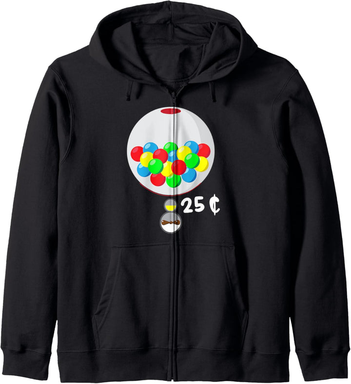 Einfache Halloween Kostüm Idee Kaugummi Maschine Paare Kapuzenjacke