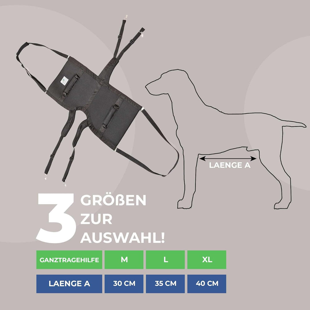 Pfaff Nature Pet® Hundetragehilfe Basic – Gehhilfe für Hunde aus Neopren, Mobilitätshilfe mit Schult