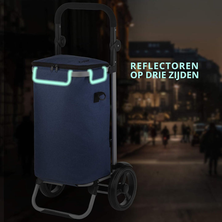 Shoppingcruiser Allround Einkaufstrolley mit Kühlfach 41ltr, klappbar, Einkaufswagen abnehmbare Tasc