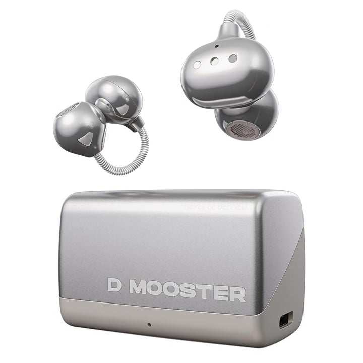 auvstar ClipOnOhrhörer mit Mikrofon,Memory Spring Ohrclip Komfort,4,6g Ultraleicht,Open Ear Kopfhöre
