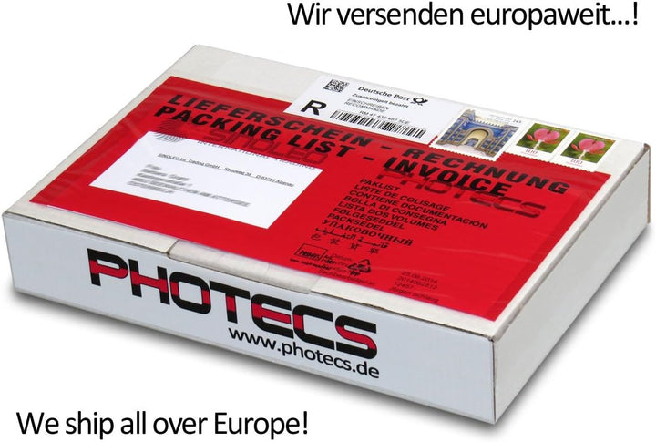 Photecs® Mini Stativkopf Kugelkopf Basic V2 mit 3/8" & 1/4"-Anschluss, montiert 360° drehbar (6er-Sp
