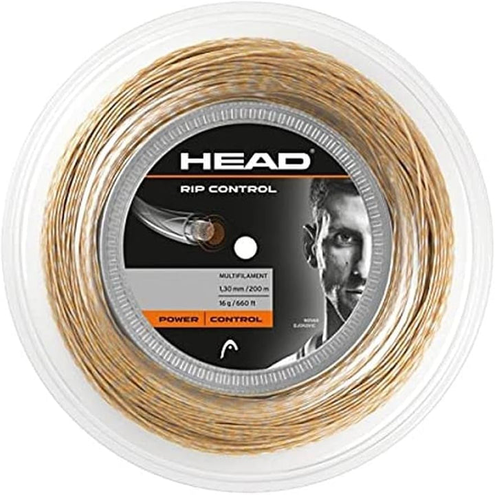 HEAD Rip Control' Reines Seil für Schläger Natural 1.25 mm / 17 g Einzigartig, Natural 1.25 mm / 17