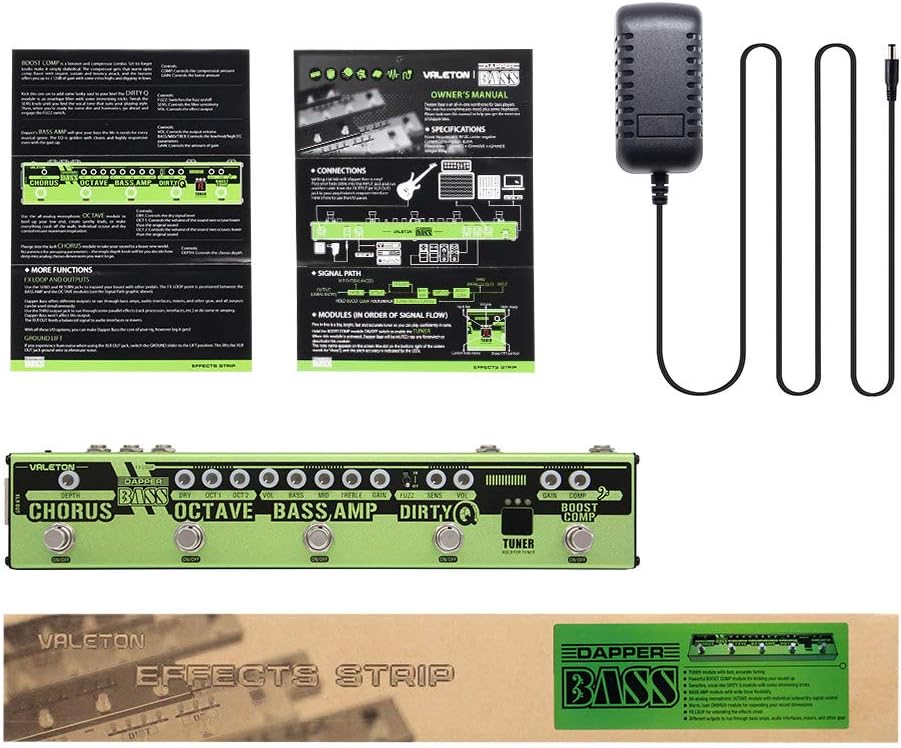 Valeton Multi Effekte Pedal Dapper Bass DI Vorverstärker Stage Session Gigging Gear