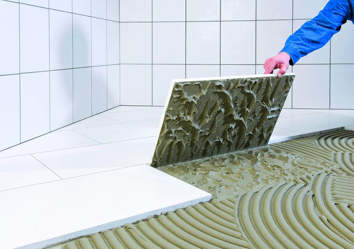 Knauf Flexkleber Grossformat, Klebe-Mörtel, Fliesenkleber – Fliesen- und Naturstein-Kleber für Boden