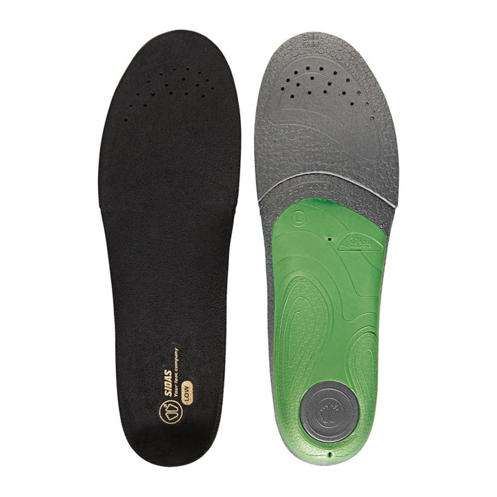 Sidas 3Feet Slim Low Einlegesohlen/Sports, Schwarz/Grün, S