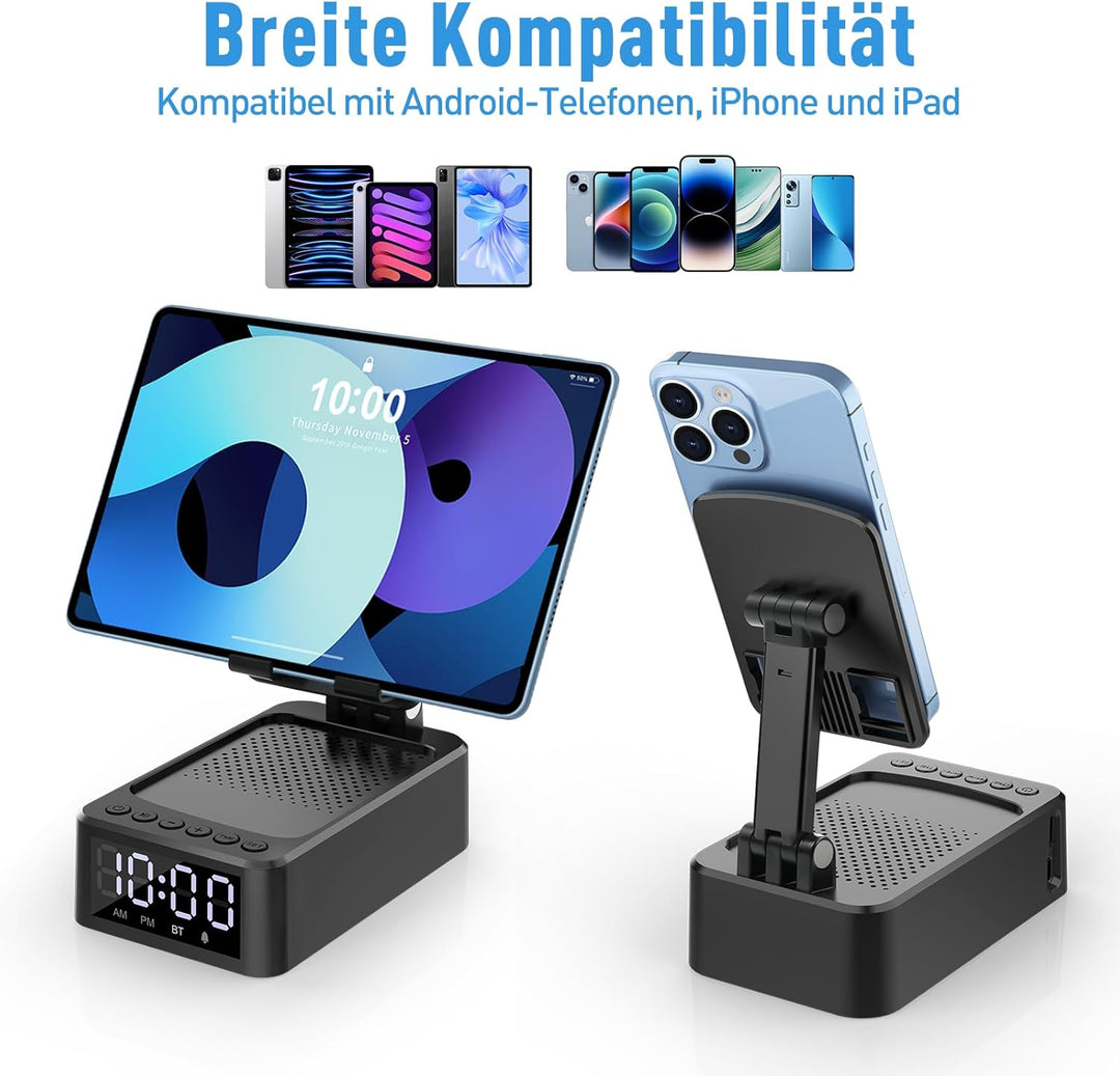 ZOOI Geschenke für Männer Weihnachten Geschenke für Papa, Bluetooth Lautsprecher mit Handyständer, G