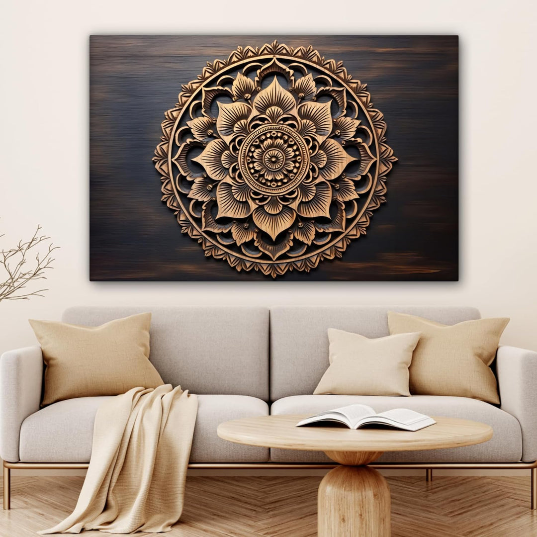 MuchoWow© Bild auf Leinwand Gross 120x80 cm XXL Schlafzimmer Bilder Wand Deko Wohnzimmer Modern Wand