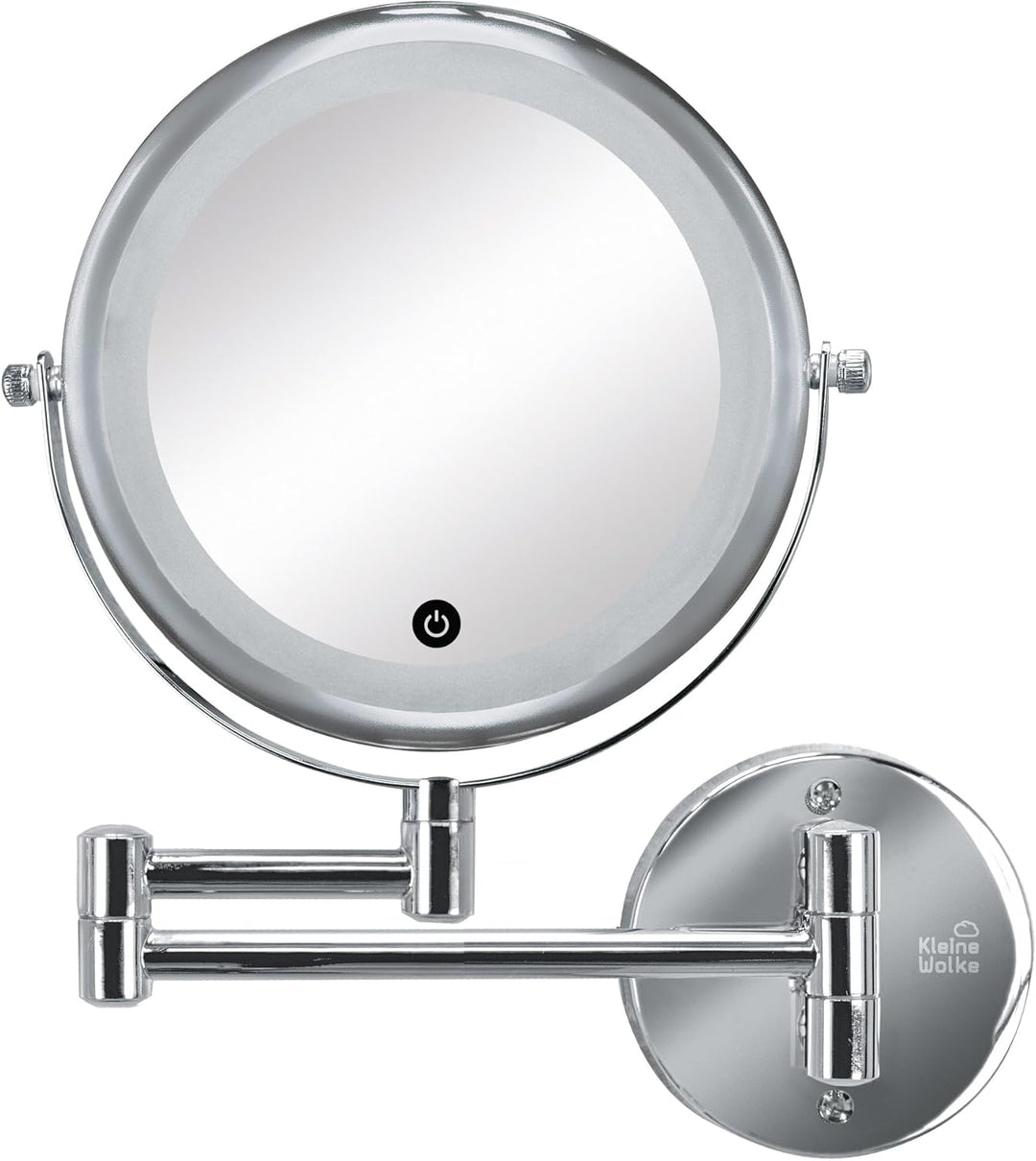 Kleine Wolke Kosmetikspiegel Lumi Mirror Silber Spiegel, Metall chromiert/Glas, Masse: ca. 29 x 36 x
