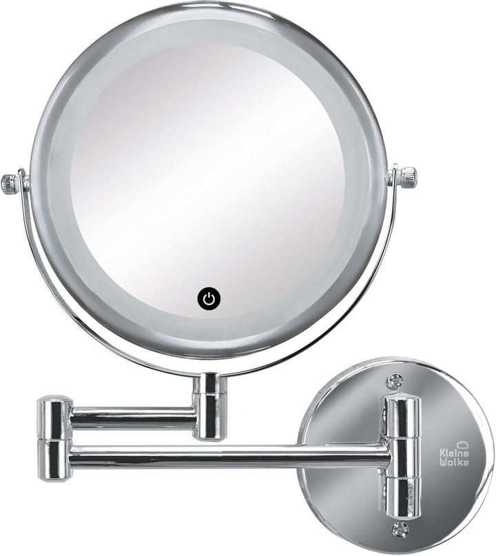 Kleine Wolke Kosmetikspiegel Lumi Mirror Silber Spiegel, Metall chromiert/Glas, Masse: ca. 29 x 36 x