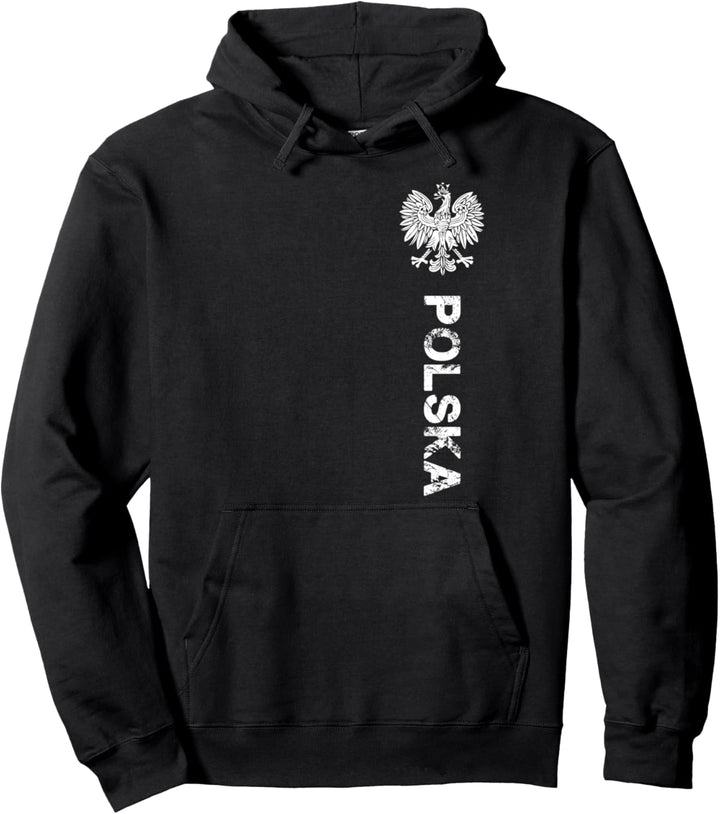 Polska T-Shirt Wappen und Adler Polen Herren Frauen Kinder Pullover Hoodie