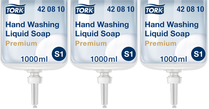 Tork reinigende Flüssigseife - 420810 - Extra hygienische, fettlösende Seife für S1/S11 Spender-Syst